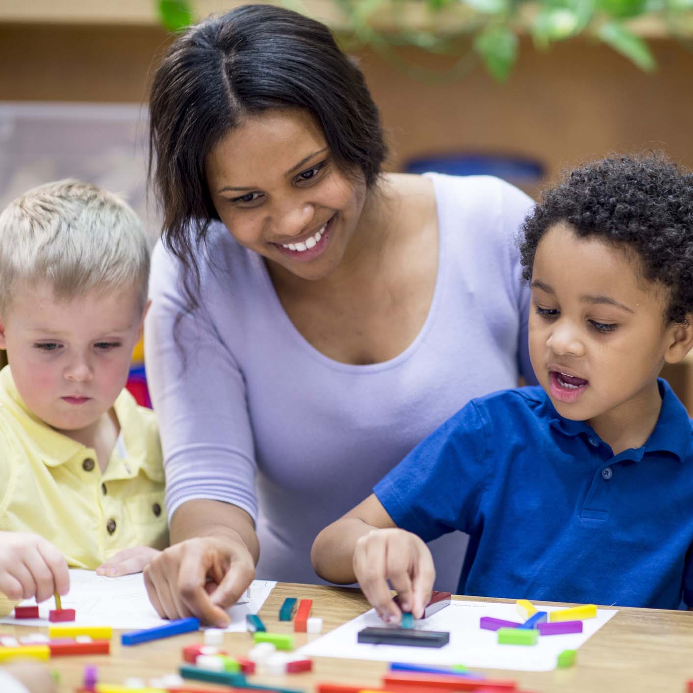 Child daycare helps infants and toddlers develop educational skills to increase their success in school.